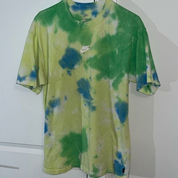 Nike Mens Loose Fit Travis Scott Center Swoosh Tie Dye Heavyweight Tee T-Shirt S - Picture 1 of 4